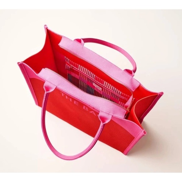 Colorblock Knit Tote - kate spade new york x Target Pink/Red "It's In The Bag" - Picture 3 of 6